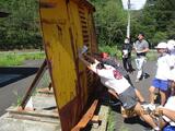 祭畤大橋の見学。自然の力は、ものすごい。