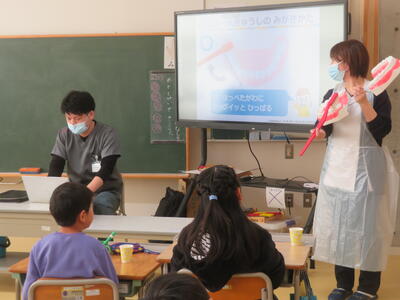 第一大臼歯の磨き方について教えていただきました。