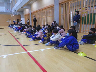 １年生から３年生までもしっかり聴いていました。